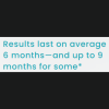 Daxxify lasts 6 - 9 months