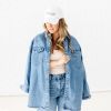 Fine Line Baseball Hat - White