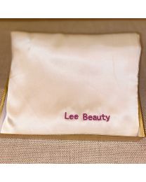 Lee Beauty Silk Blend White Queen Size Pillowcase with Zipper