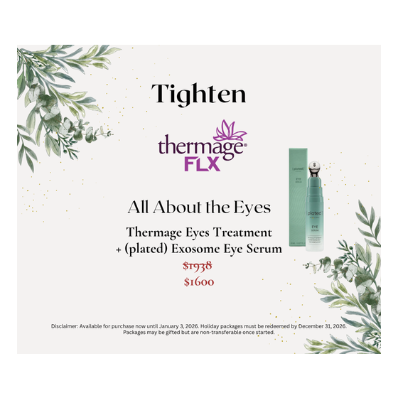 Tighten “All About the Eyes” Thermage Eyes with (plated) Exosome Eye Serum