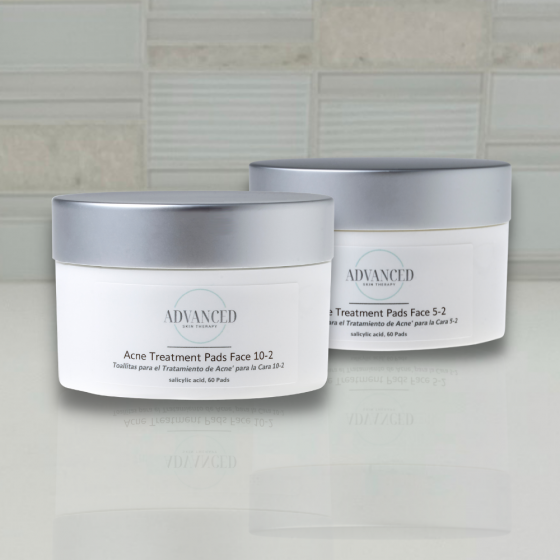Acne treatment pads