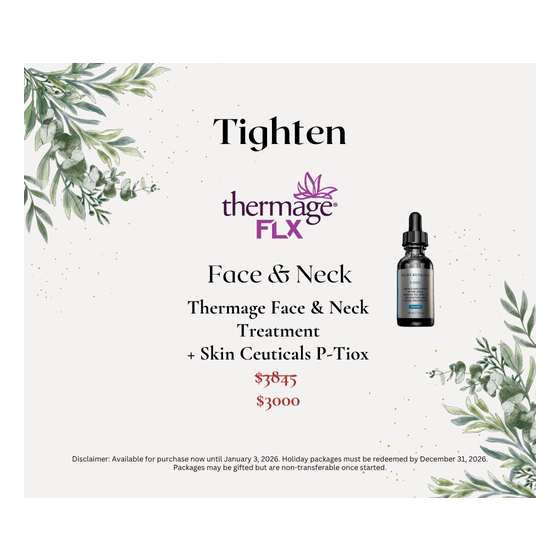 Tighten Thermage Face & Neck with SkinCeuticals P-Tiox