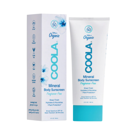 COOLA Mineral Body Organic Sunscreen Lotion SPF 50 - Fragrance Free
