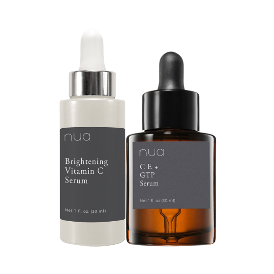 NUA Brightening Vitamin C and NUA CE + GTP SERUM Bundle