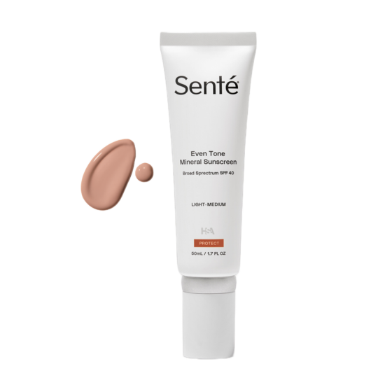 Senté Even Tone Mineral Sunscreen – SPF 40 Light-Medium