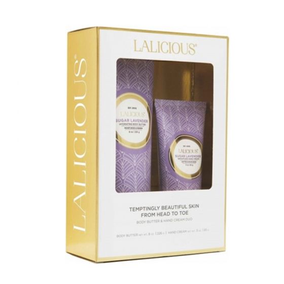 LALICIOUS® Sugar lavender Body Butter & Hand Cream Duo