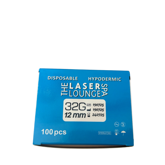 TLLS Logo 32g/12mm Hypodermic Needles (1 box of 100)