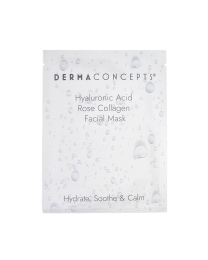 DermaConcepts® Hyaluronic Acid Rose Collagen Facial Mask