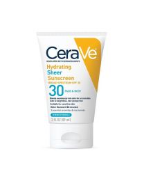 CeraVe Hydrating Sheer Sunscreen Broad Spectrum SPF 30 for Face & Body