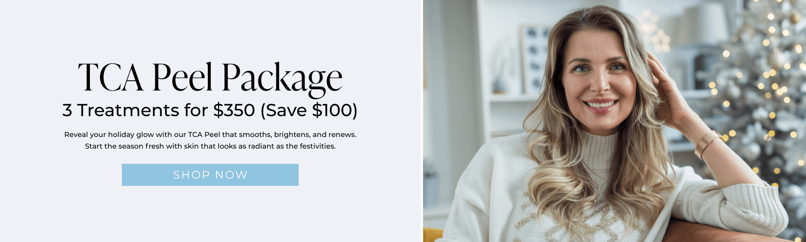 TCA Peel Package: 3 Treatments for $350 (Save $100)
