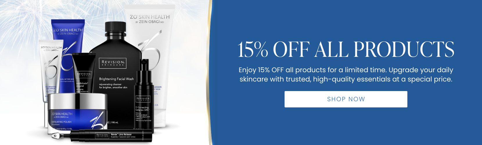 15% OFF All Products