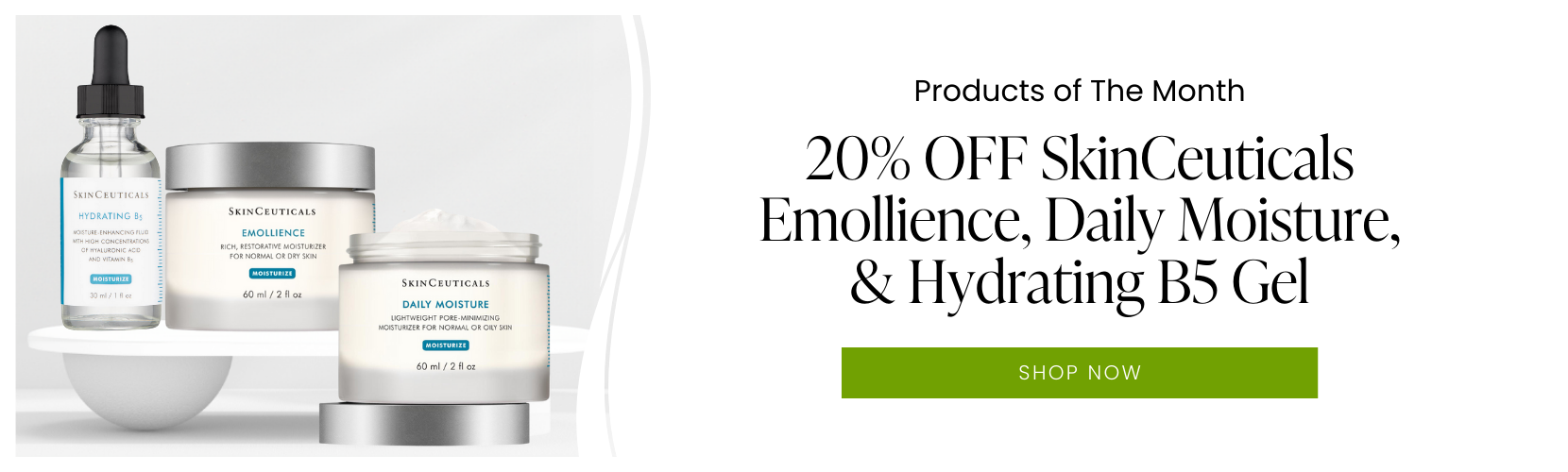 20% OFF SkinCeuticals Emollience, Daily Moisture, & Hydrating B5 Gel