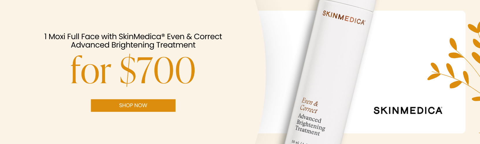 1 Moxi Full Face with SkinMedica® Even & Correct Advanced Brightening Treatment for $700