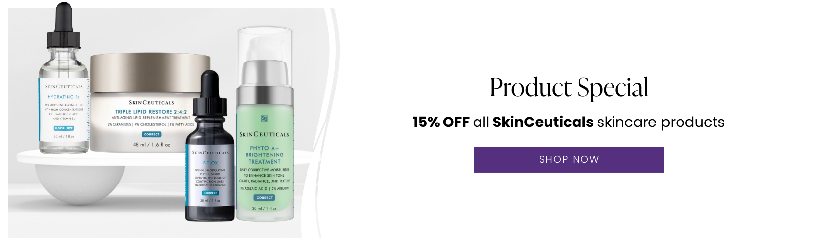 15% OFF all SkinCeuticals skincare products