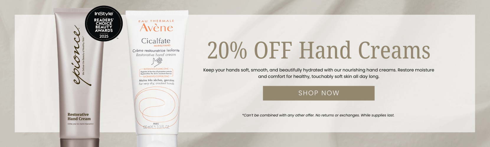 20% OFF Hand Creams