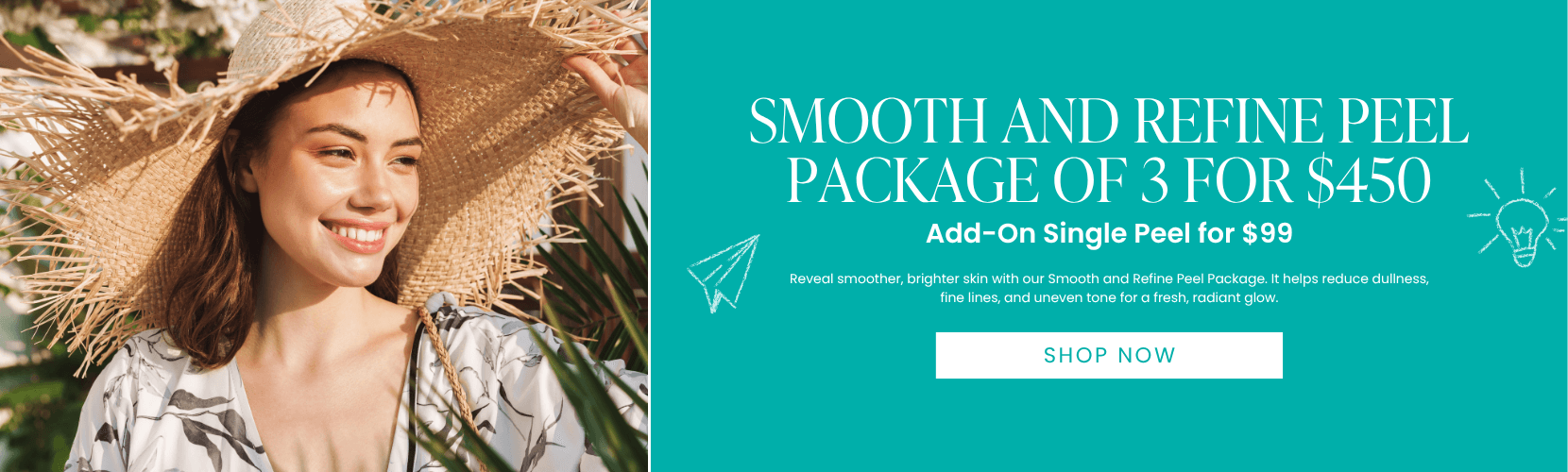 Smooth and Refine Peel Package of 3 for $450 Add-On Single Peel for $99