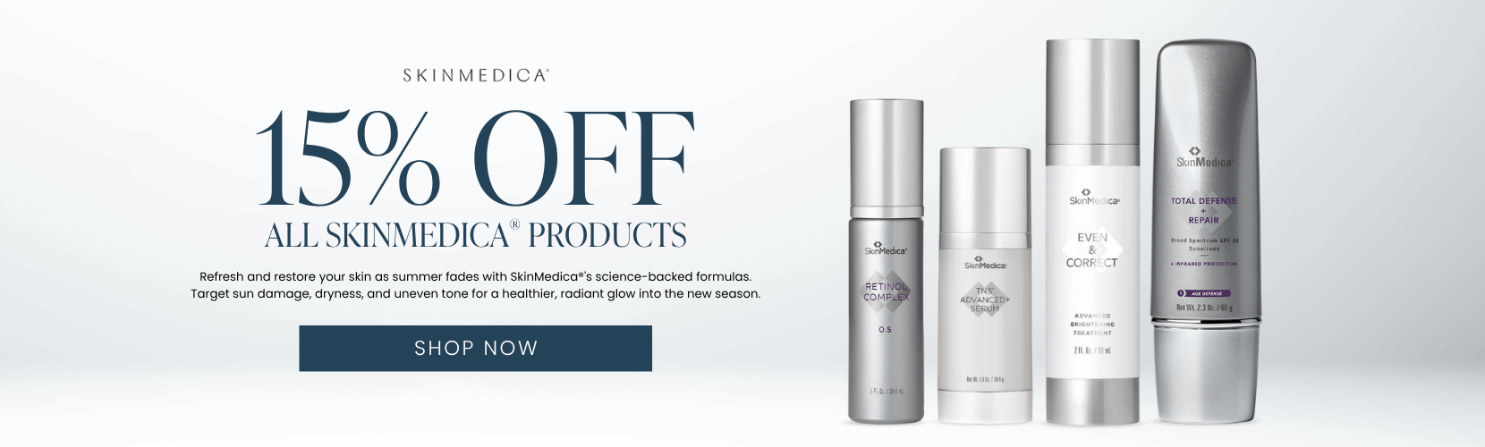 15% OFF All SkinMedica® Products