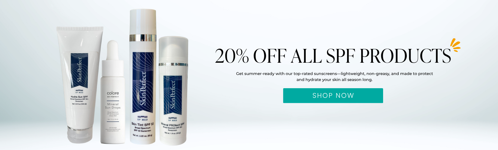 20% OFF ALL SPF Products