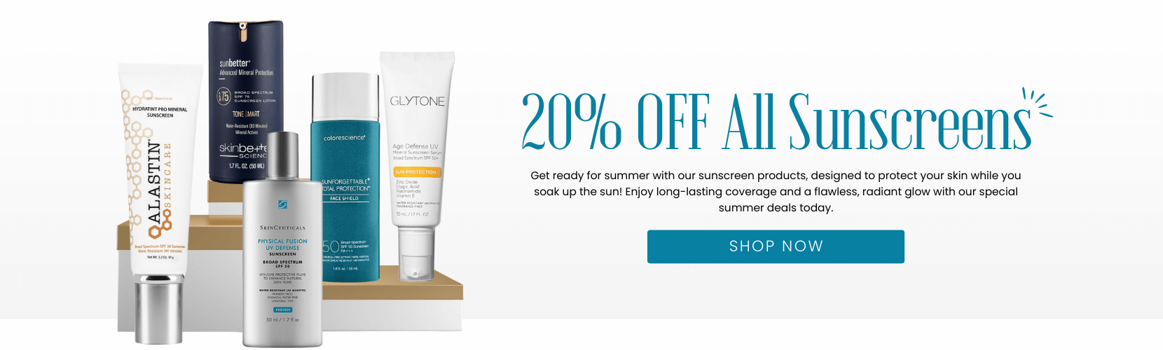 20% OFF All Sunscreens
