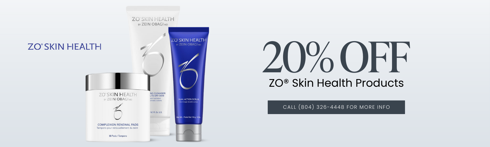 20% OFF ZO® Skin Health Products