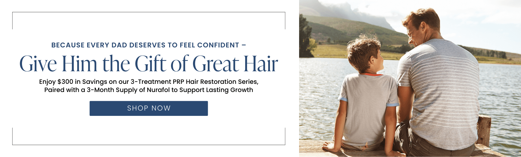 Enjoy $300 in Savings on our 3-Treatment PRP Hair Restoration Series, Paired with a 3-Month Supply of Nurafol to Support Lasting Growth