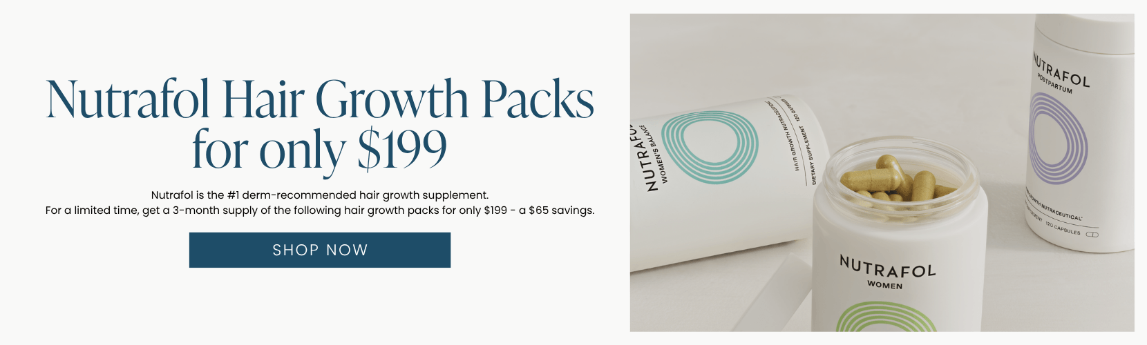 Nutrafol Hair Growth Packs for only $199